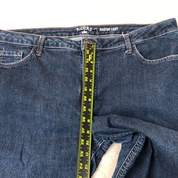 Riders By Lee Women's Capri Jeans 40x20 Measured Midrise Casual Relaxed - Picture 9 of 16